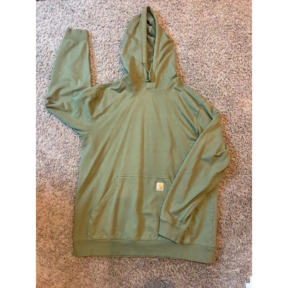 Carhartt Olive Green Hooded Sweatshirt / Hoodie